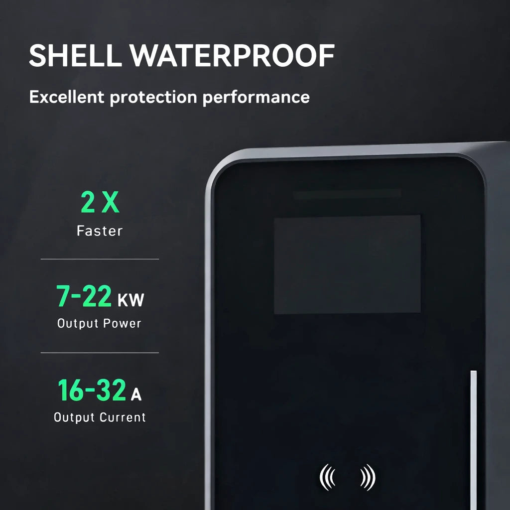 VoltAtelier Onyx Pro 80A EV Wall Charger — product view 2