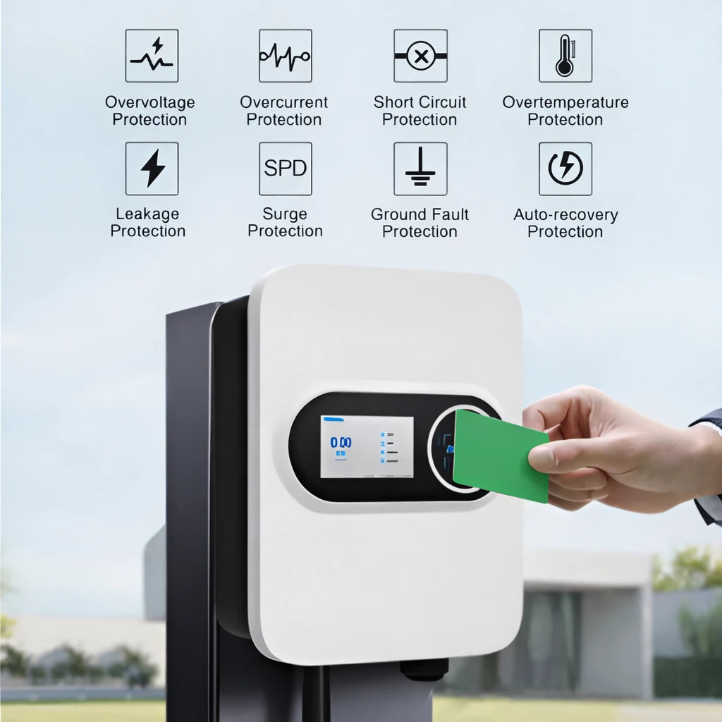 LumenCharge Halo 48A Smart EV Wall Charger — product view 2
