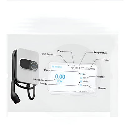LumenCharge Halo 48A Smart EV Wall Charger — product view 3